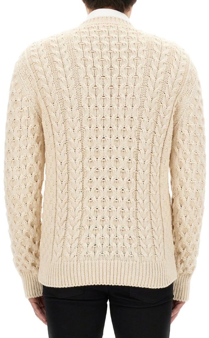 Givenchy Textured Knit Jersey Neutraal