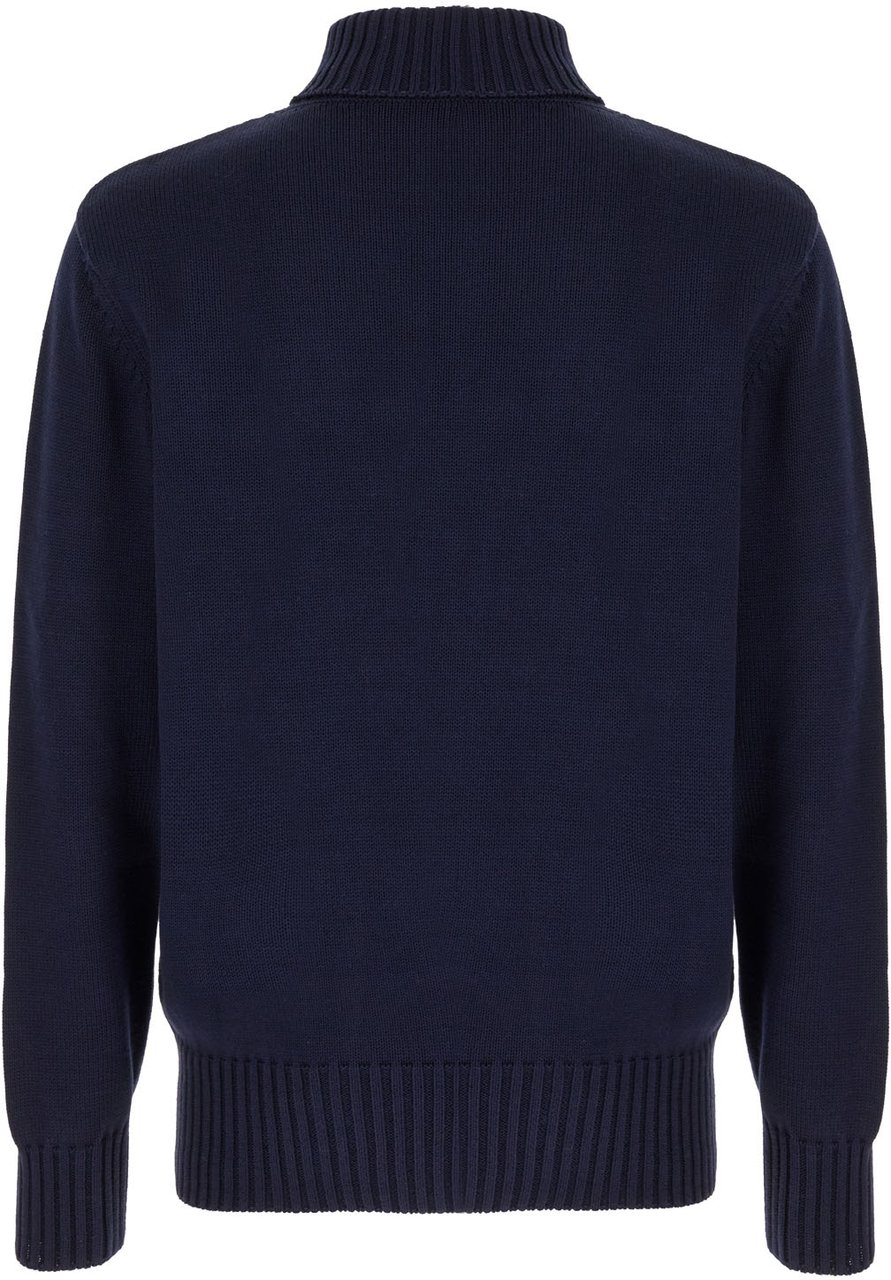 Givenchy Givenchy Navy blue cotton sweater Zwart