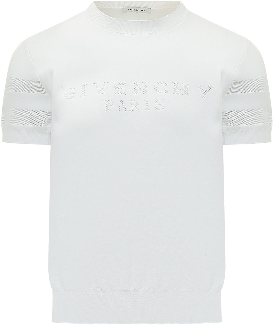 Givenchy Maglia Girocollo a Manica Corta Wit