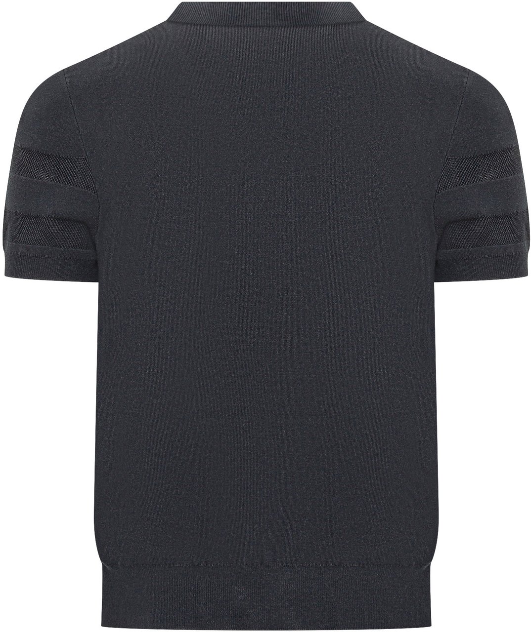 Givenchy Maglia Girocollo a Manica Corta con Inserti a Rete Zwart