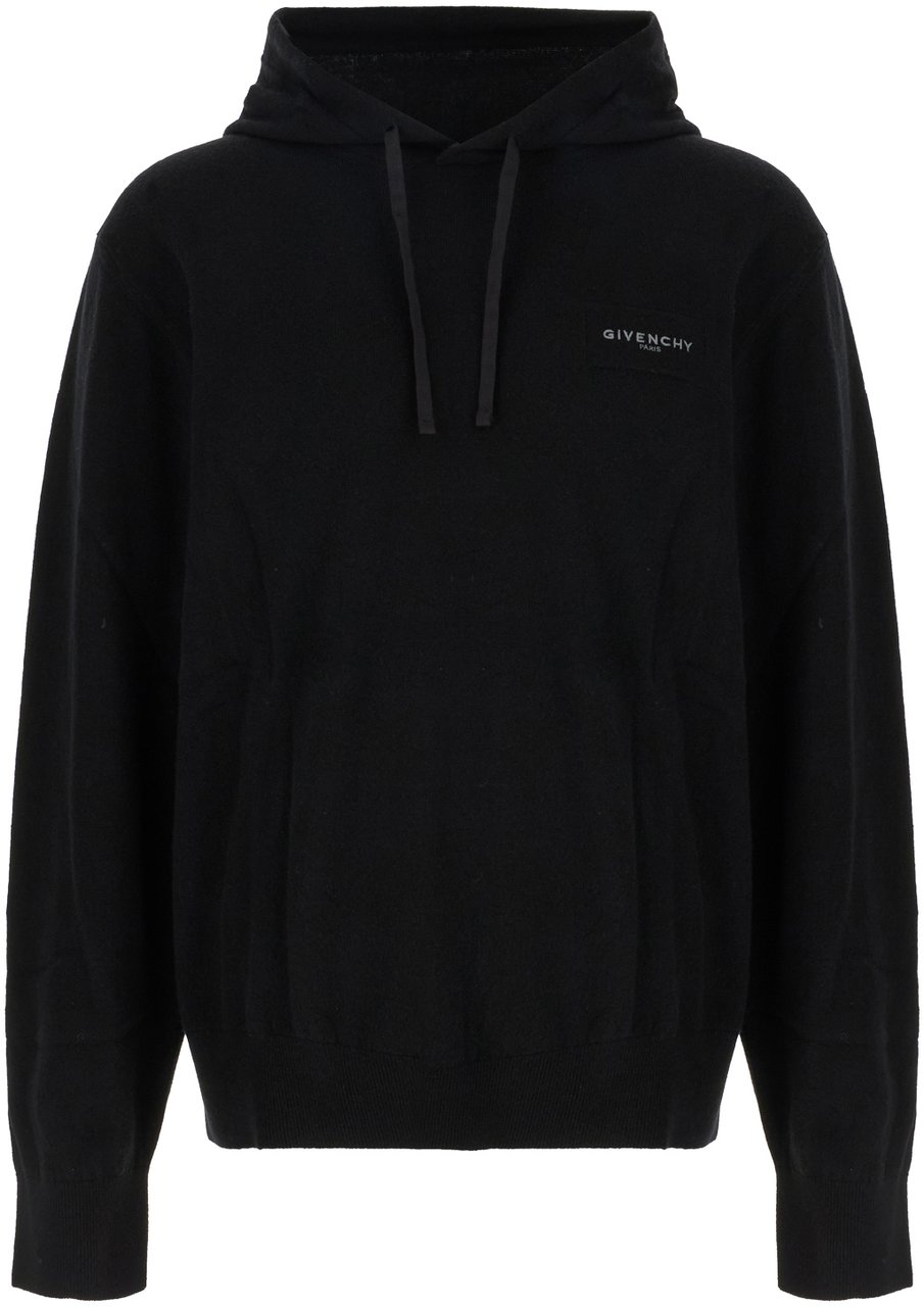 Givenchy Black wool and cashmere sweatshirt Zwart