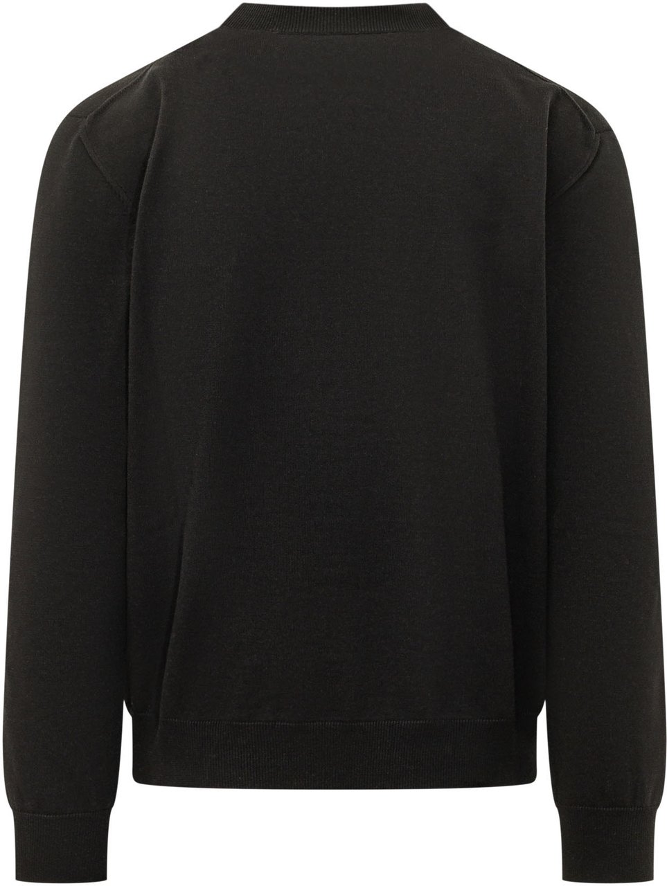 Givenchy Maglia Girocollo con Lettering Frontale Zwart