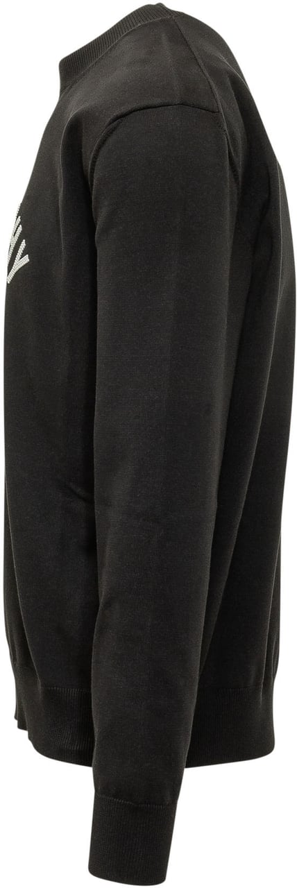 Givenchy Maglia Girocollo con Lettering Frontale Zwart