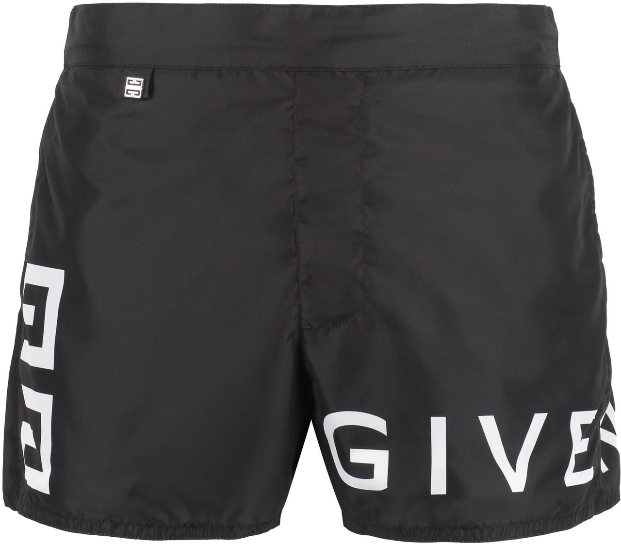 Givenchy Logo print swim shorts Zwart