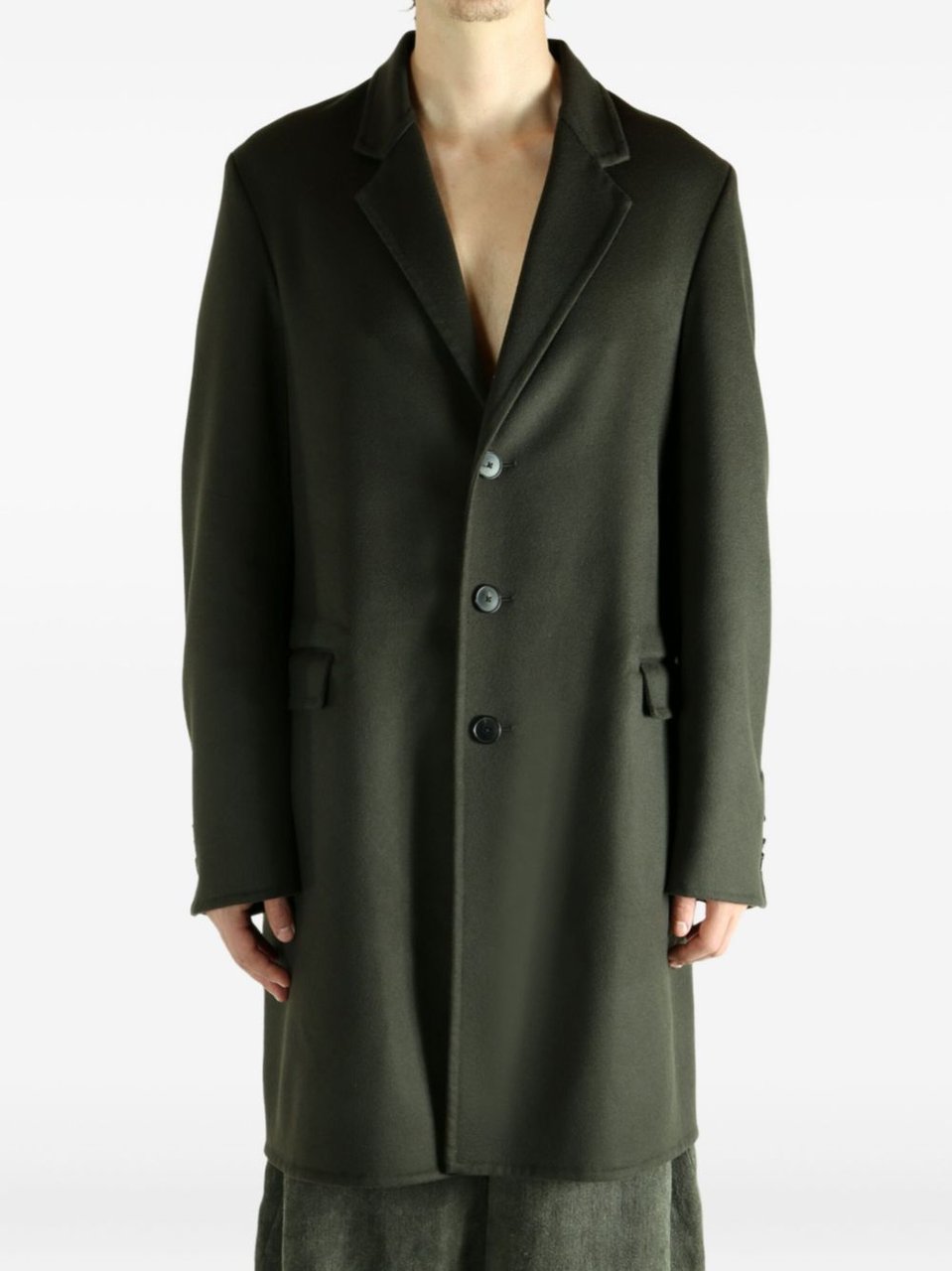 Givenchy Coats Kaki Donkergroen