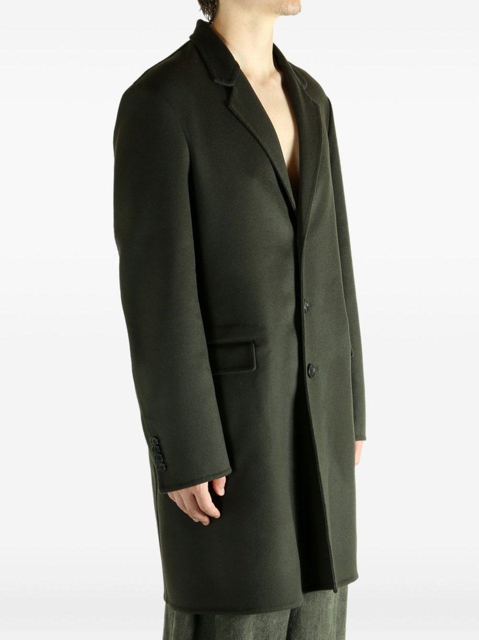 Givenchy Coats Kaki Donkergroen