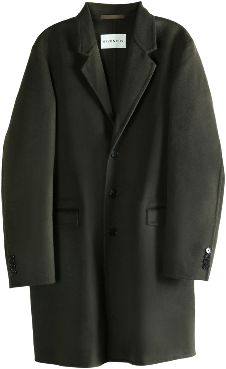 Givenchy Coats Kaki Bruin