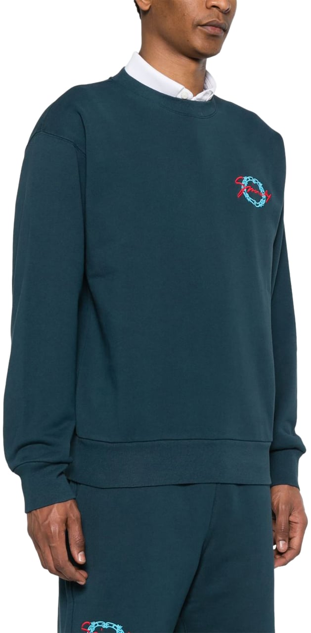 Givenchy Sweaters Bleu Petrole Blauw