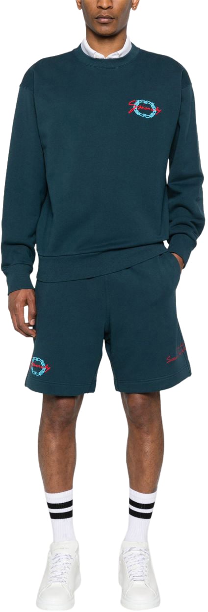 Givenchy Sweaters Bleu Petrole Blauw