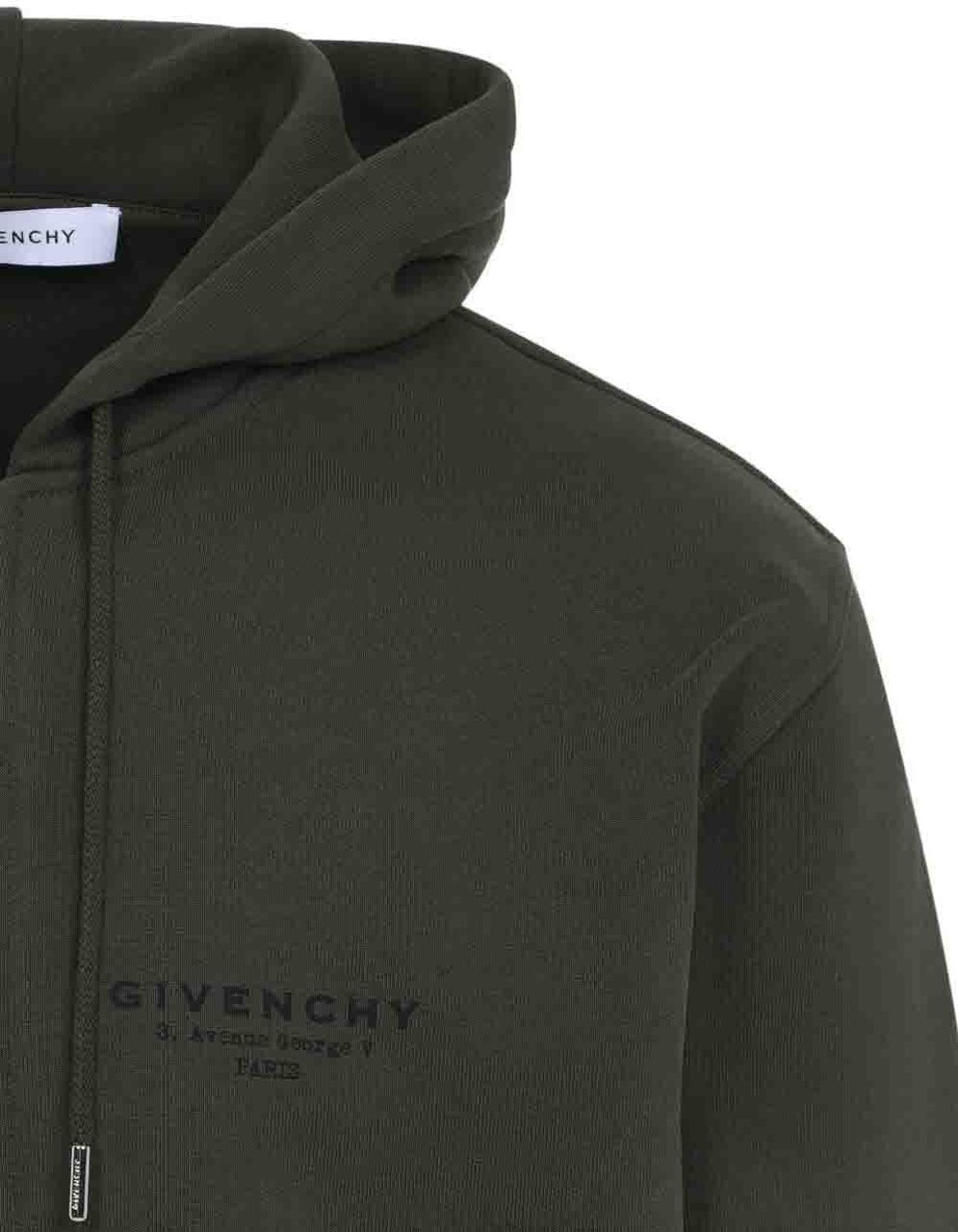 Givenchy Zip-Up Hoodie with Hooded Neckline Zwart