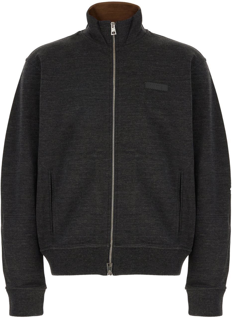 Givenchy Charcoal wool blend sweatshirt Zwart
