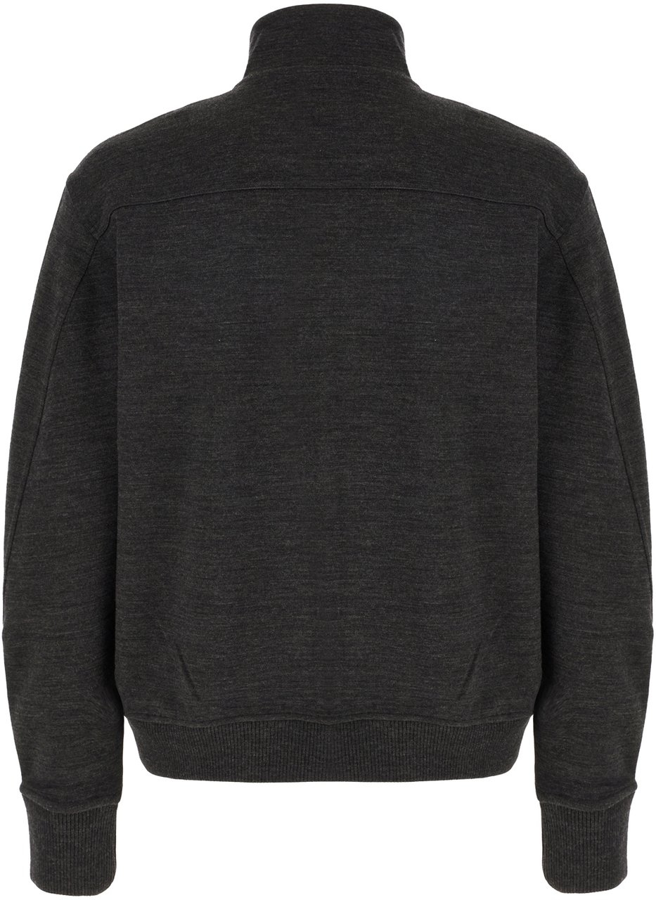 Givenchy Charcoal wool blend sweatshirt Zwart