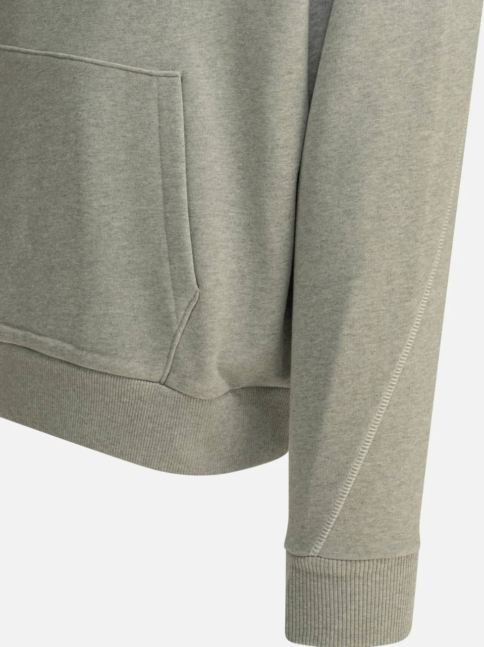 Givenchy Couture Seam Contrast-Stitched Grey Hoodie Grijs