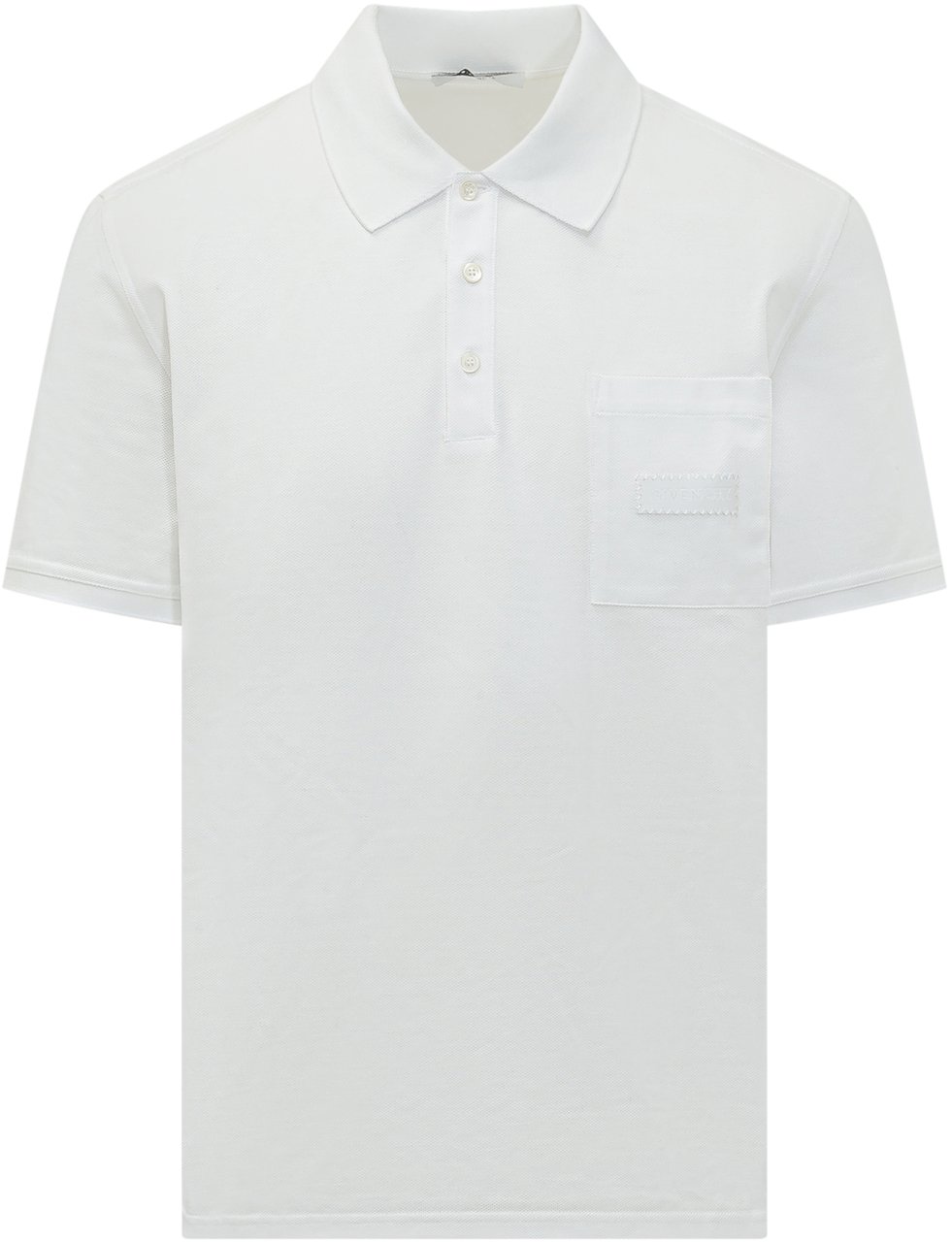 Givenchy Polo In Piqué Con Taschino Wit