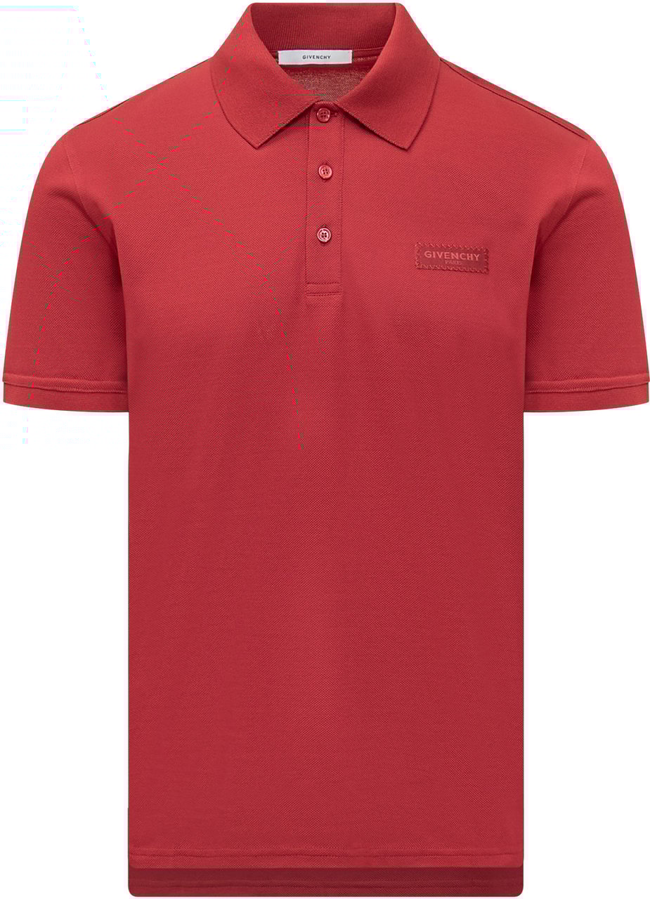 Givenchy Polo Logo Patch Rood