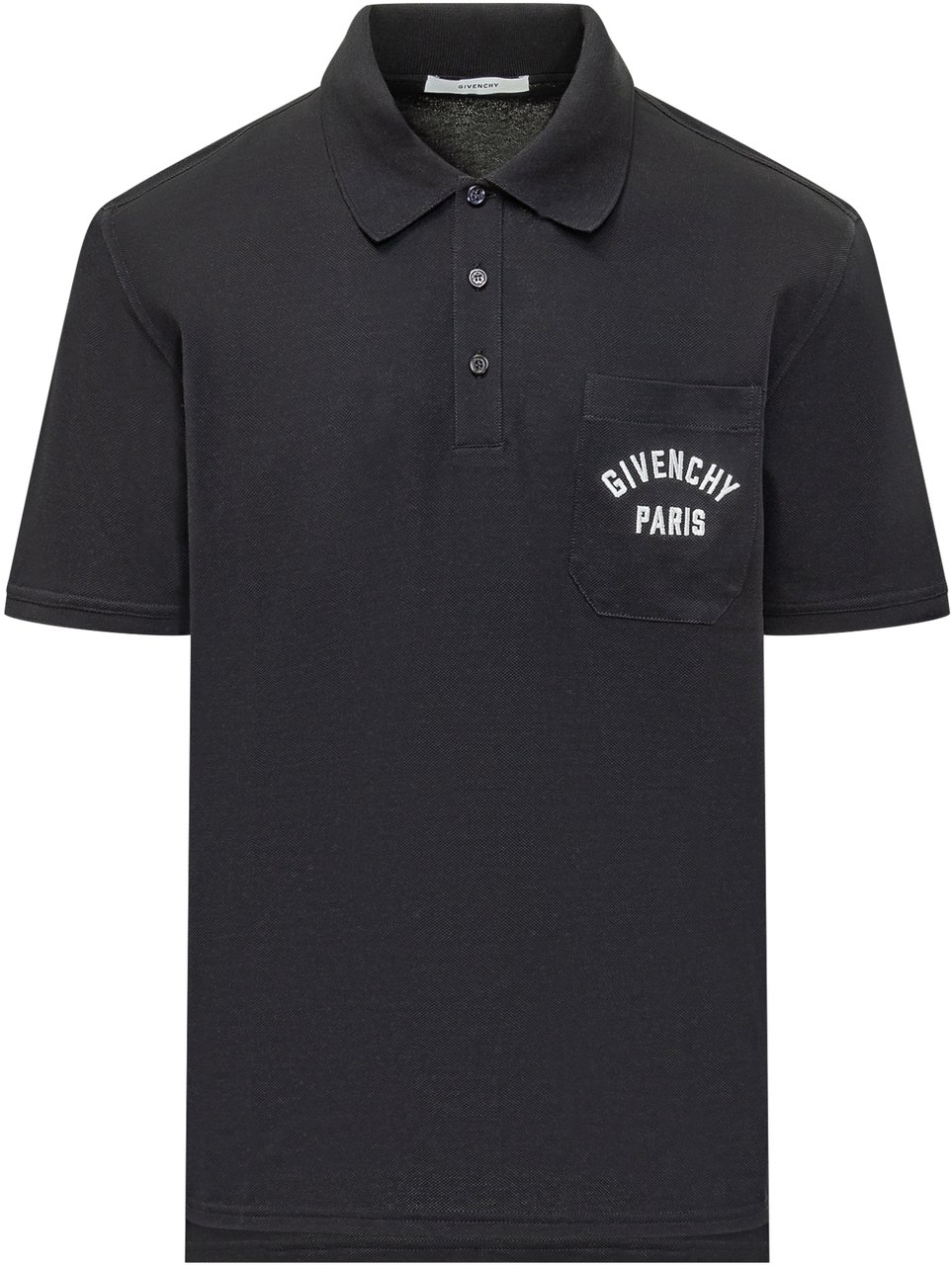Givenchy Polo Con Tasca E Ricamo Zwart