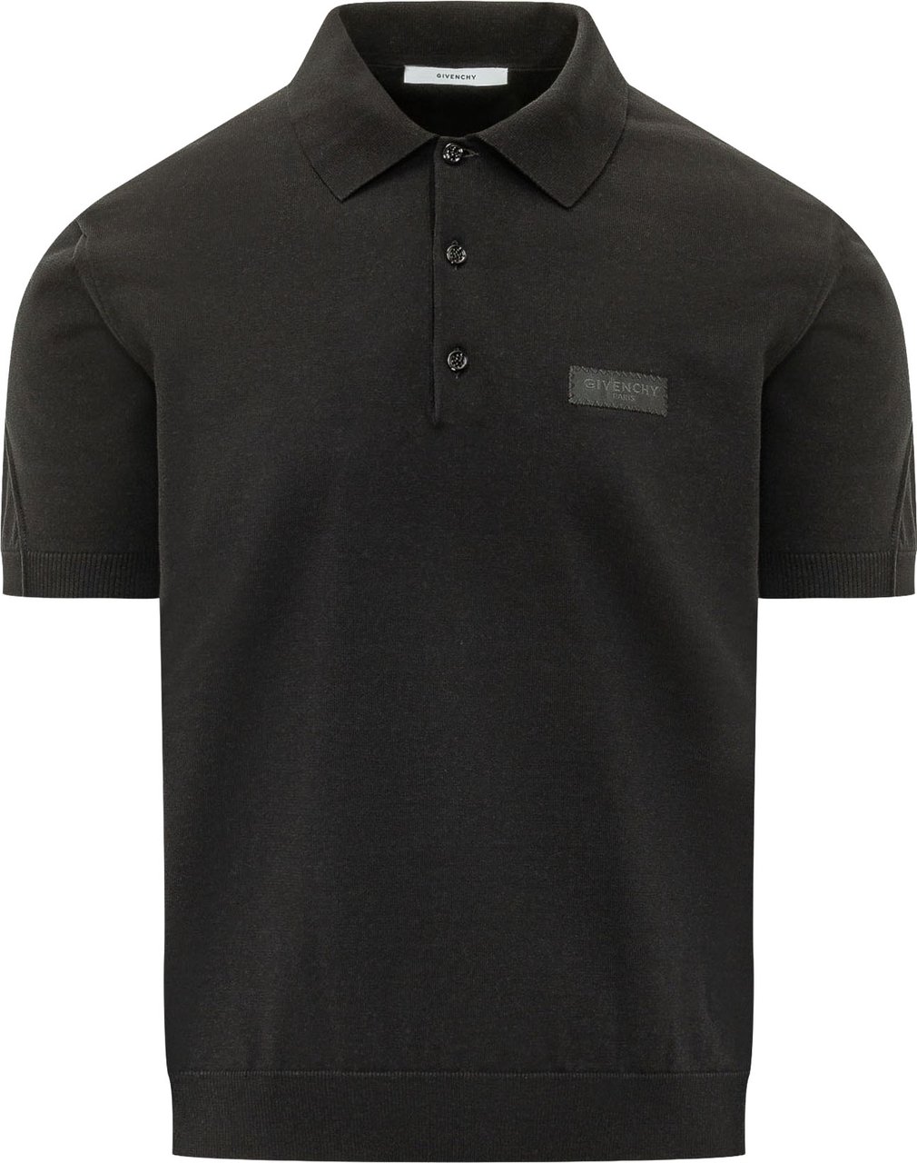 Givenchy Polo con Etichetta sul Petto Zwart
