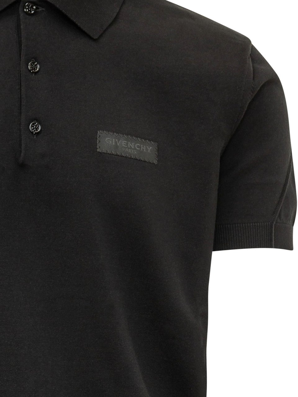 Givenchy Polo con Etichetta sul Petto Zwart