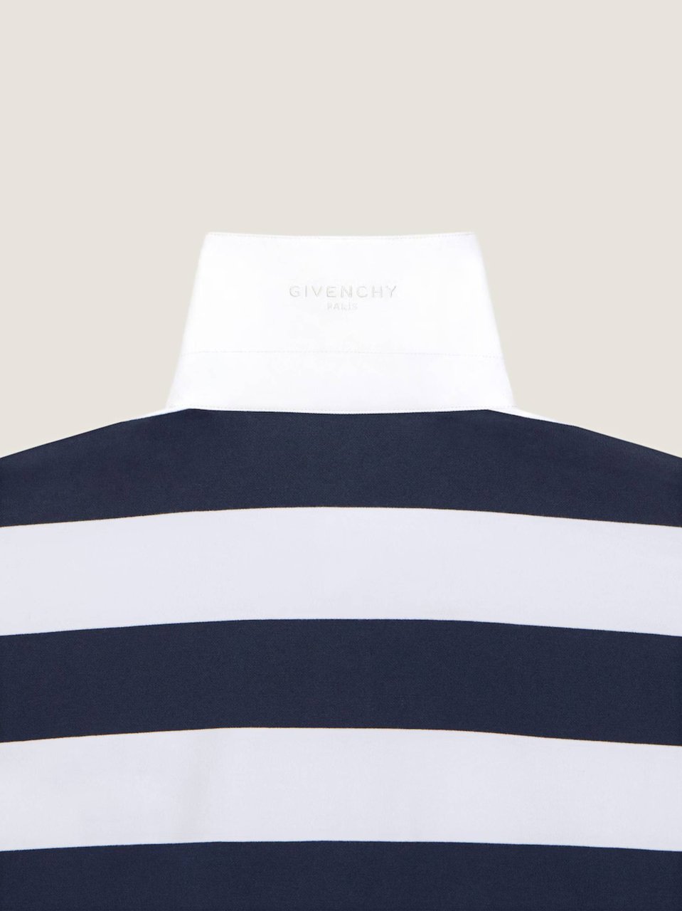 Givenchy Bold Stripe Short-Sleeve Polo With Classic Collar Wit