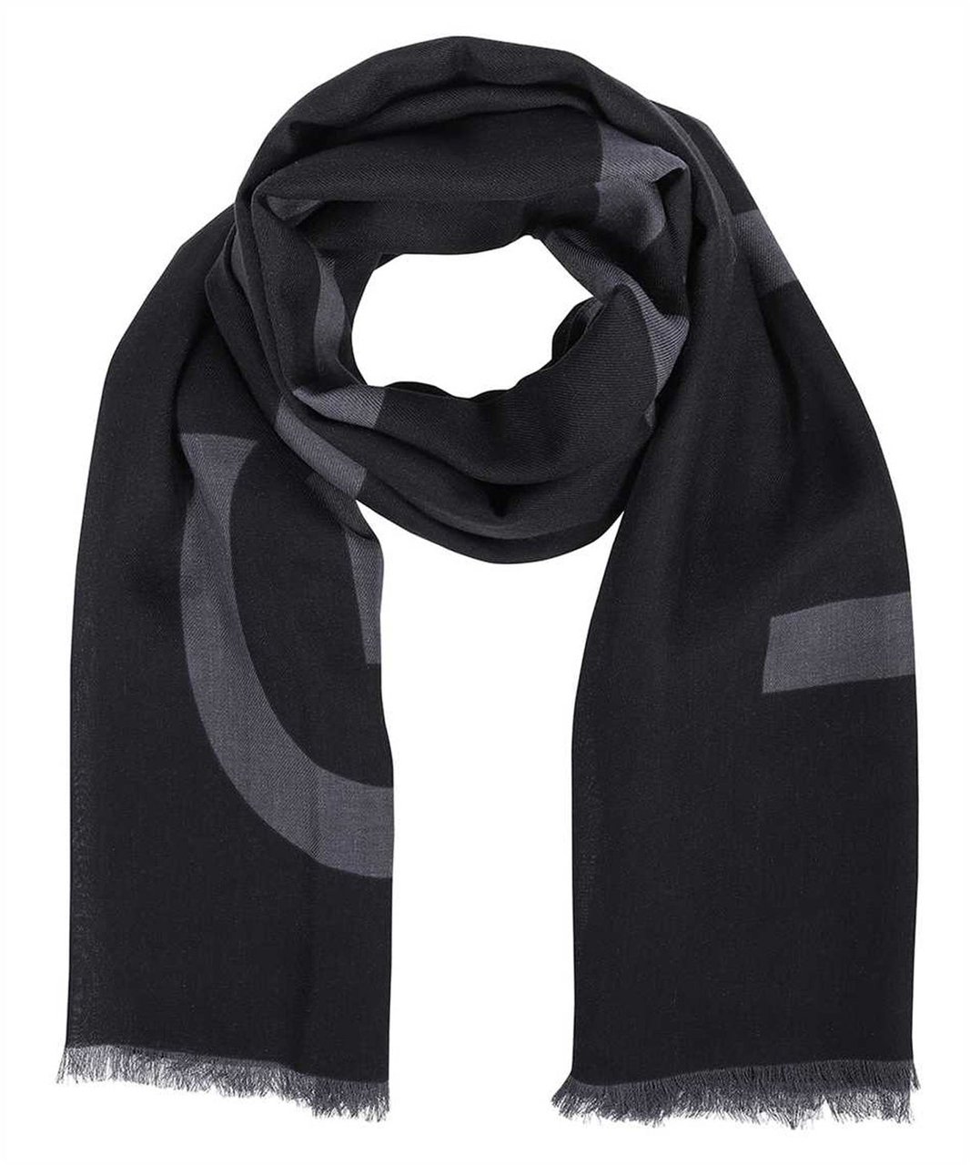 Givenchy Givenchy Logo Scarf Zwart