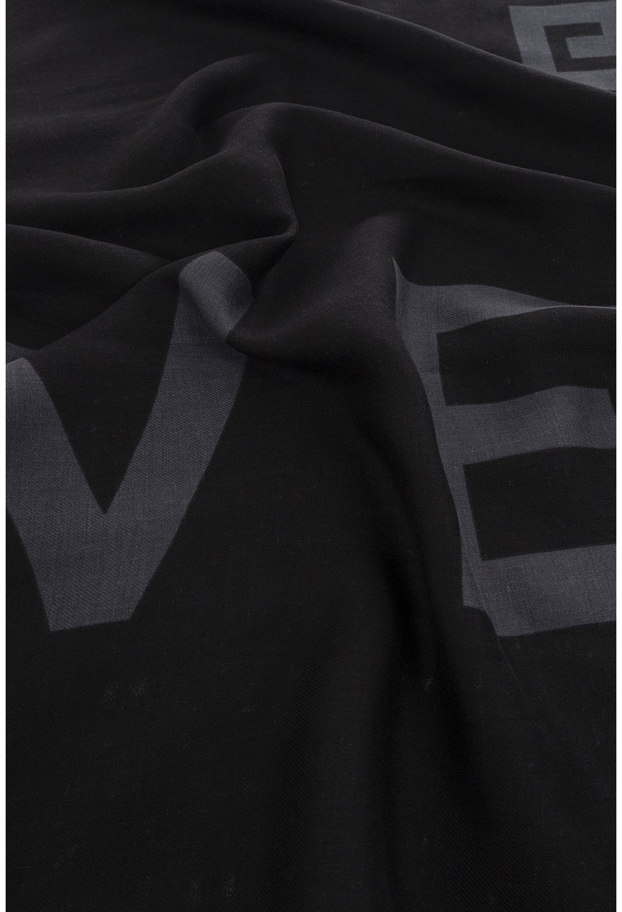 Givenchy Givenchy Logo Scarf Zwart