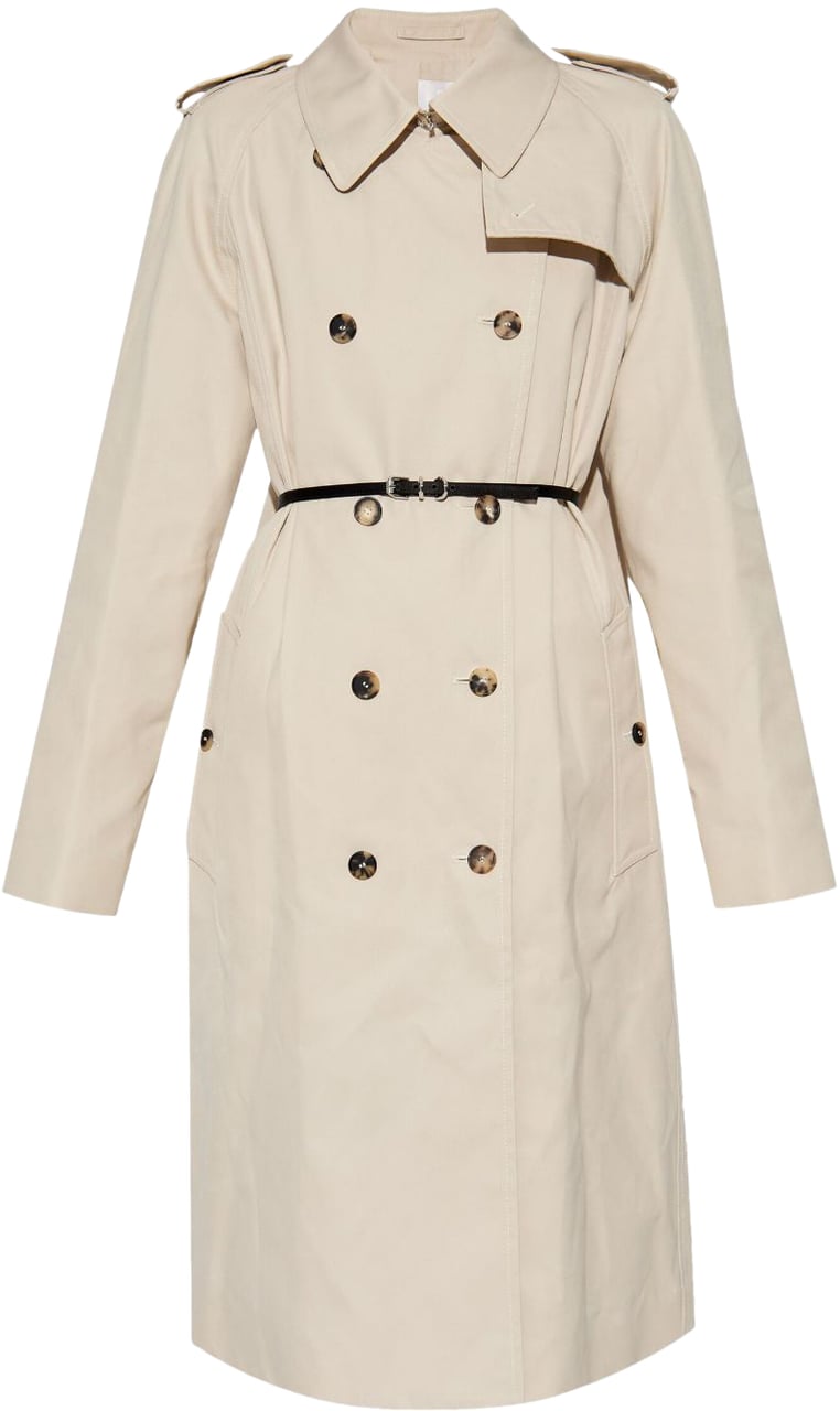Givenchy Coats Egg Shell Wit