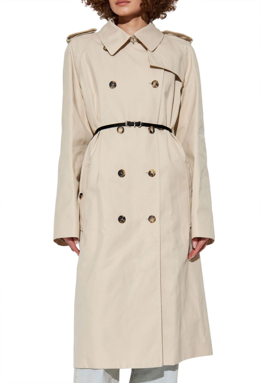 Givenchy Coats Egg Shell Wit