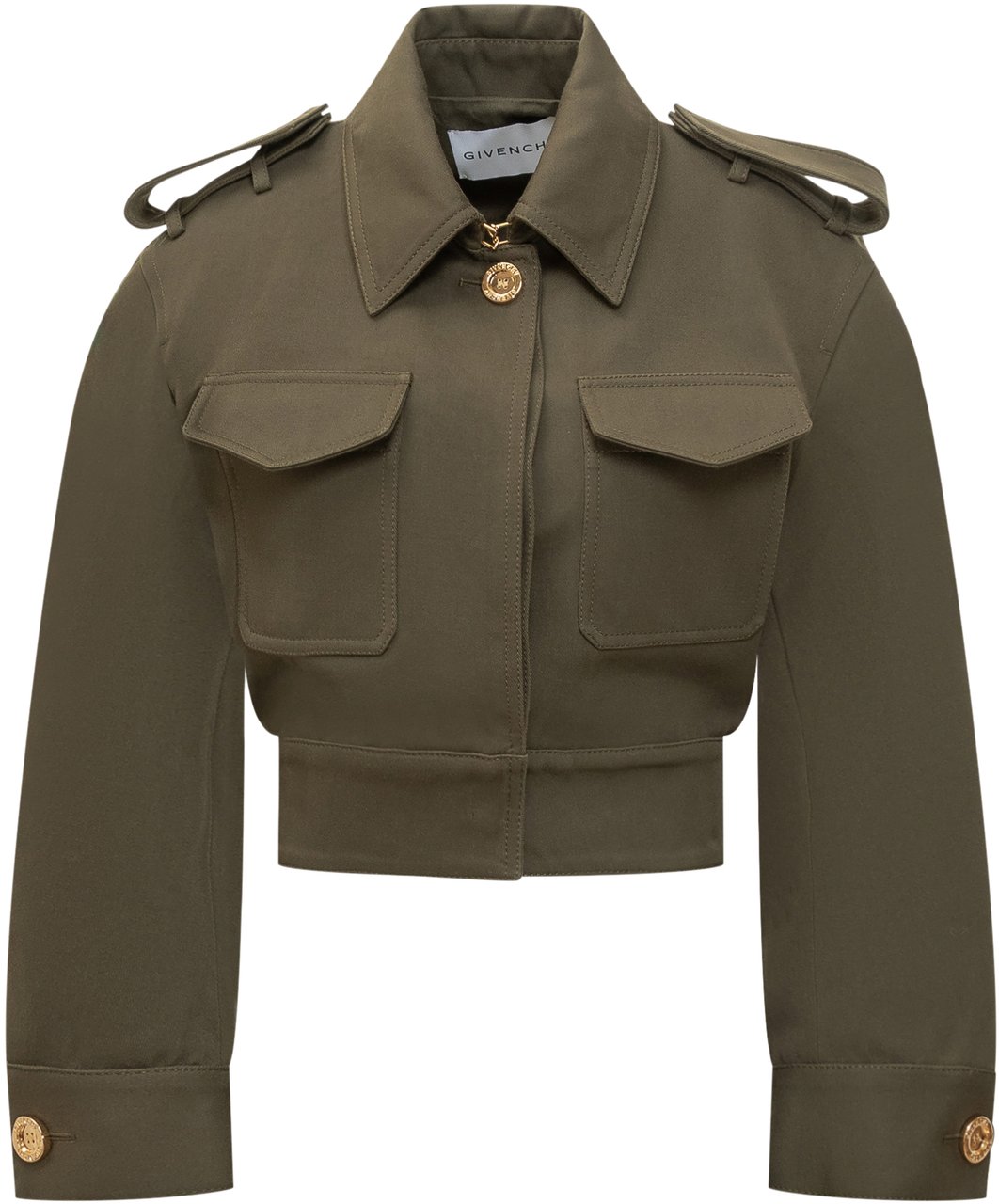 Givenchy Givenchy Military green cotton blend jacket Groen