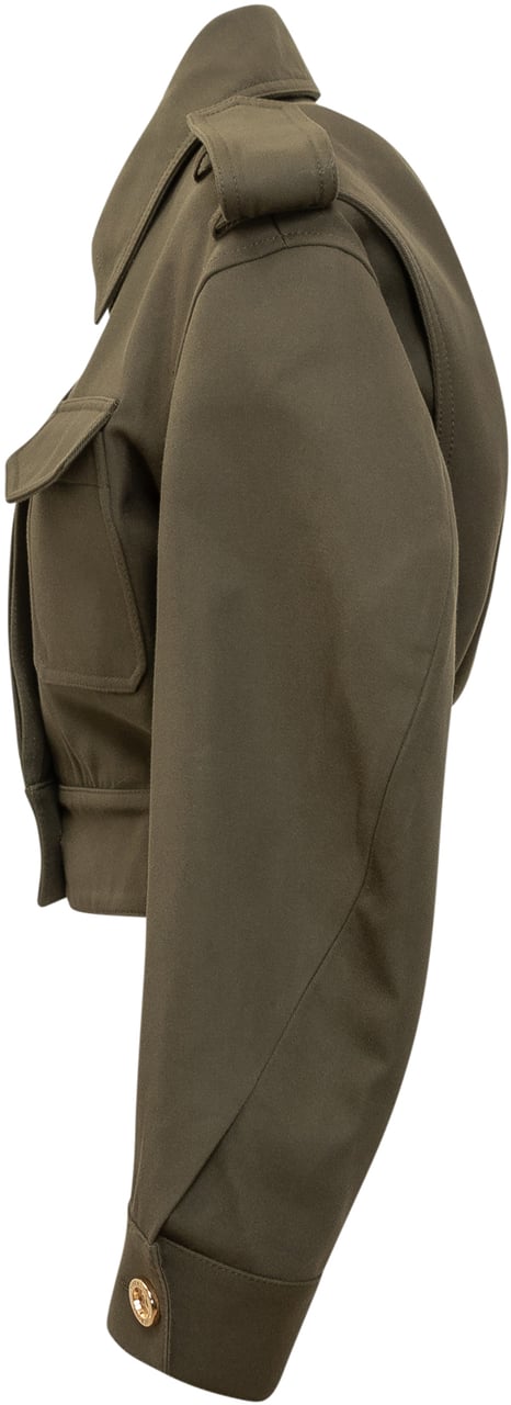 Givenchy Givenchy Military green cotton blend jacket Groen