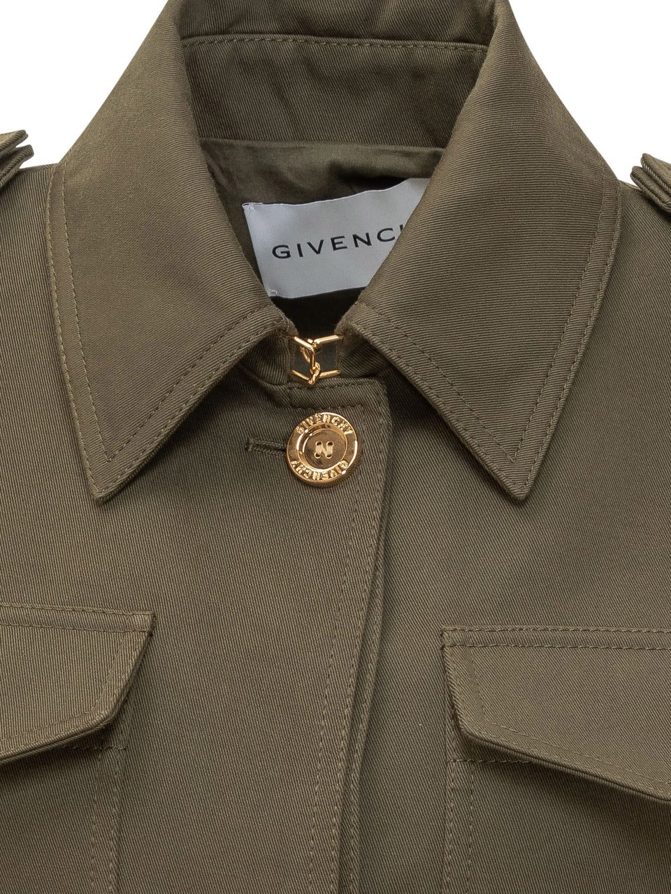 Givenchy Givenchy Military green cotton blend jacket Groen