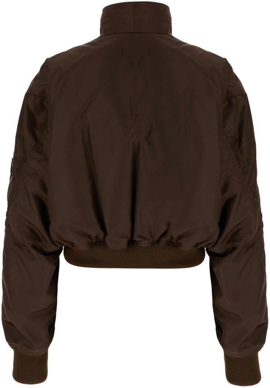Givenchy Chocolate nylon padded bomber jacket Bruin