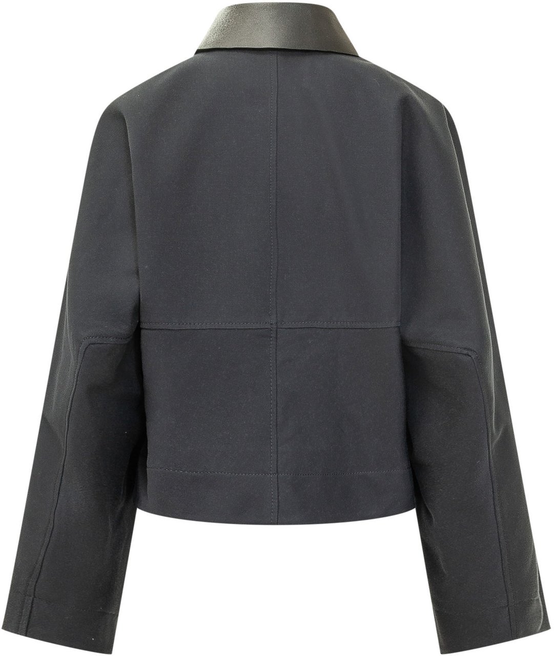 Givenchy Giacca Cocoon con Colletto Ampio Donkergrijs