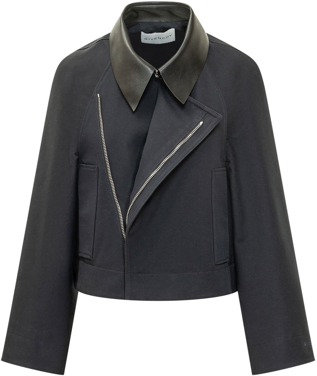 Givenchy Giacca Cocoon con Colletto Ampio Donkergrijs