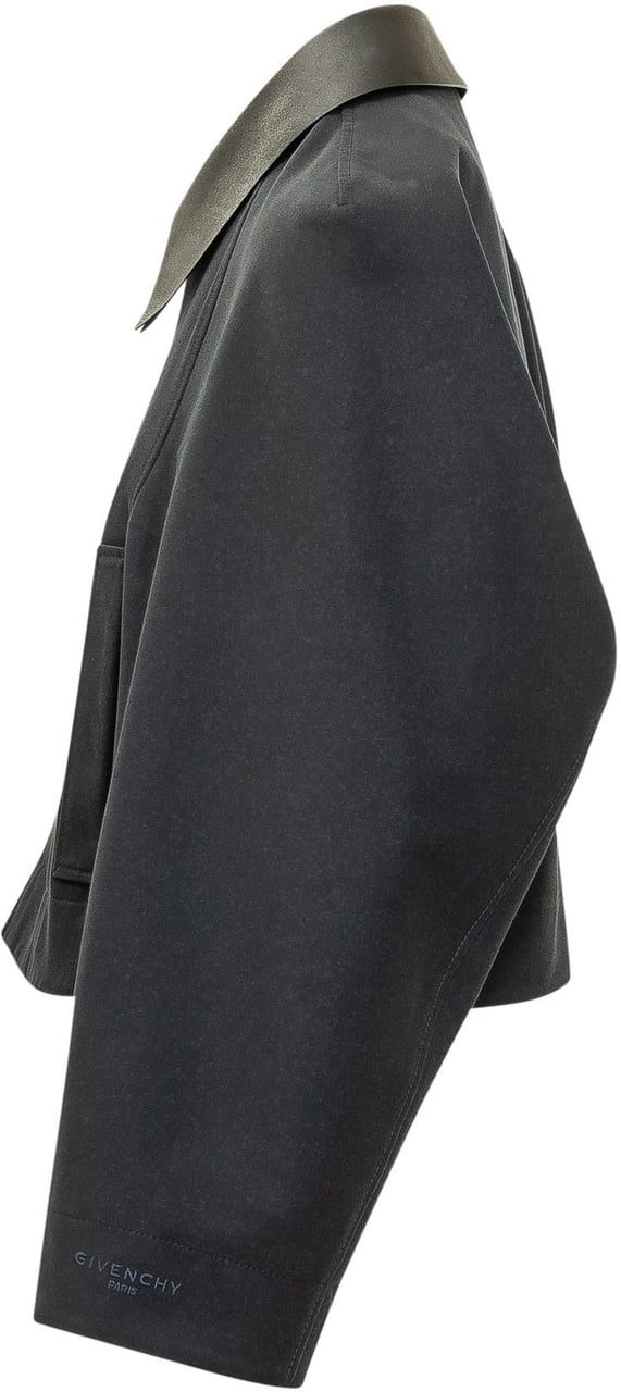 Givenchy Giacca Cocoon con Colletto Ampio Donkergrijs