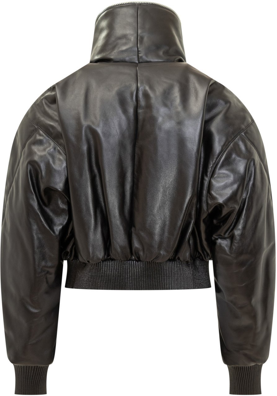 Givenchy Givenchy Giacca Bomber in Pelle Nera Zwart