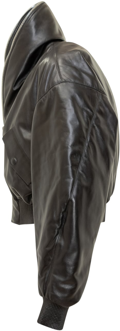 Givenchy Givenchy Giacca Bomber in Pelle Nera Zwart
