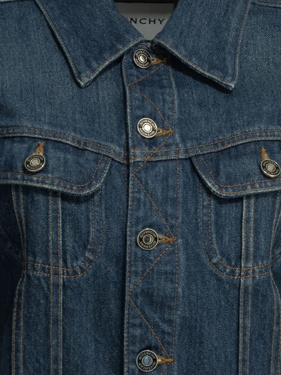 Givenchy Cotton Regular Button-Down Denim Jacket Groen