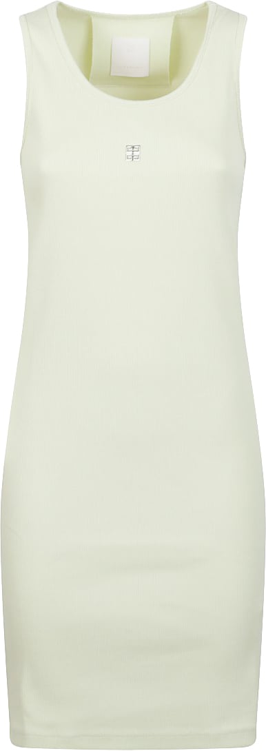 Givenchy Sleeveless Ribbed Dress With Subtle Logo Detail Wit