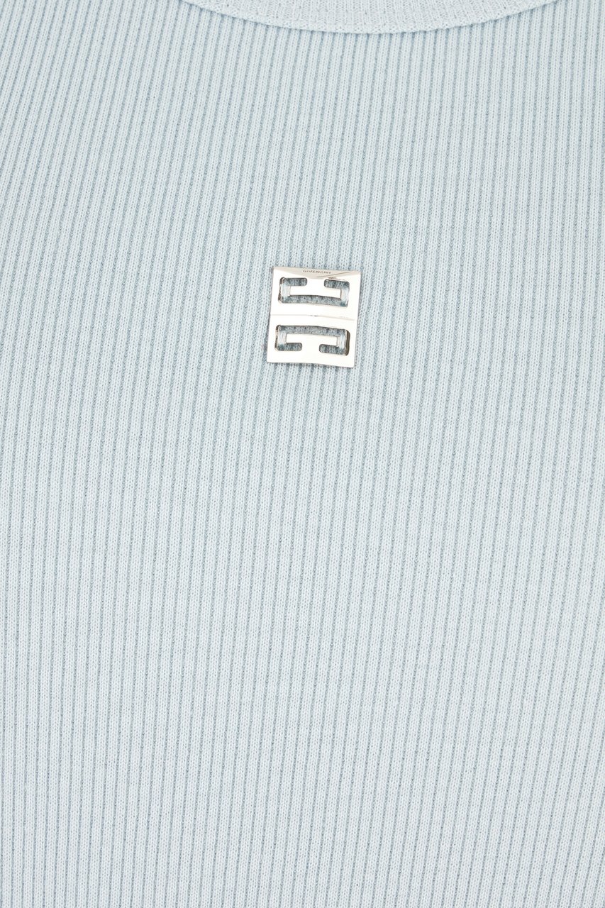 Givenchy Givenchy Light blue stretch cotton dress Lichtblauw
