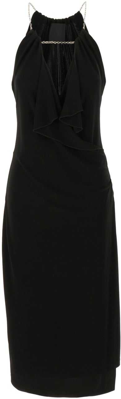Givenchy Givenchy Black viscose dress Zwart