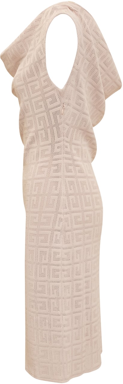 Givenchy Abito Drappeggiato 4G in Jacquard Roze