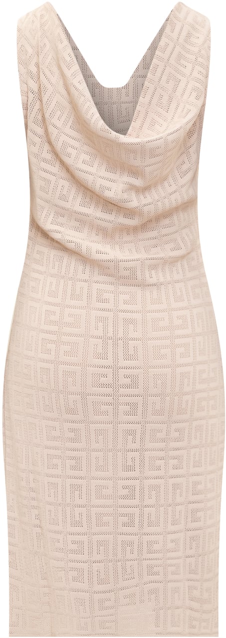 Givenchy Abito Drappeggiato 4G in Jacquard Roze