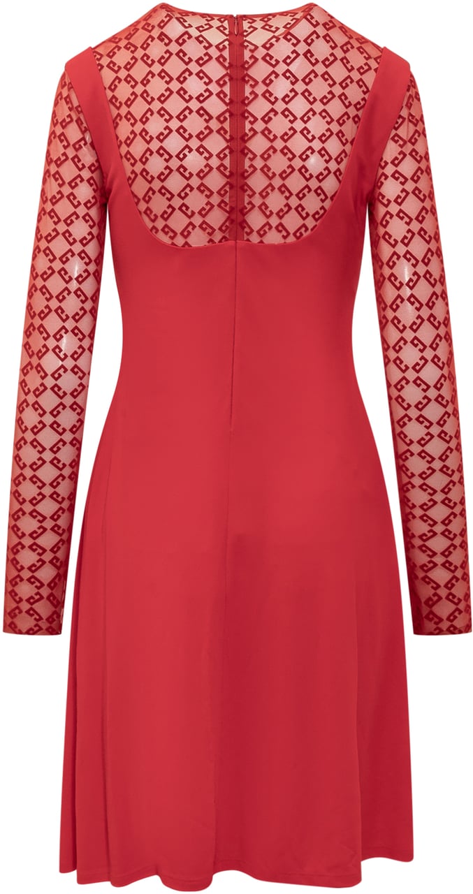 Givenchy Dress con Motivo Monogram 72 Rood