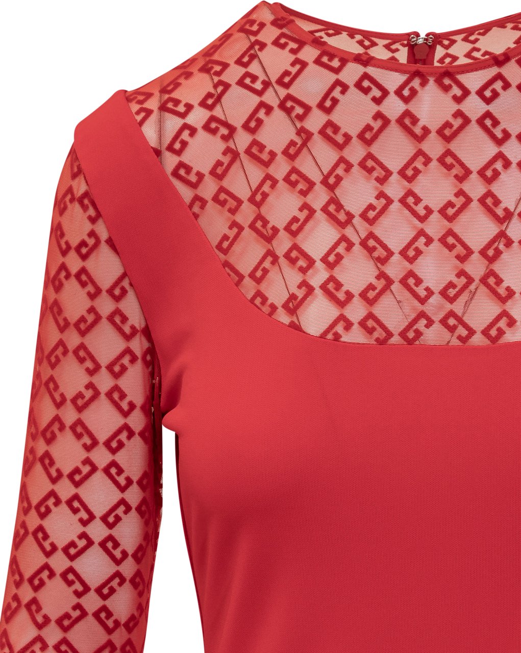 Givenchy Dress con Motivo Monogram 72 Rood