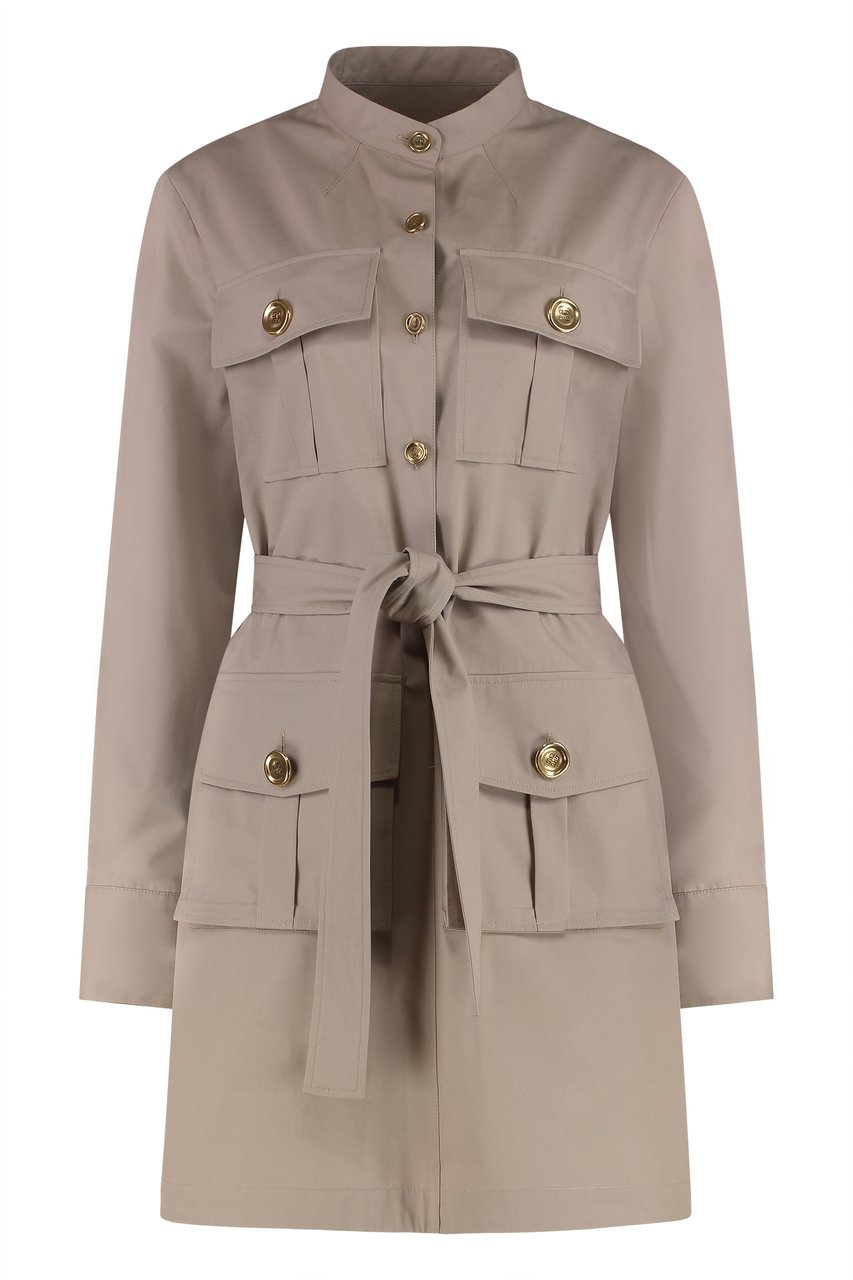 Givenchy Safari poplin mini dress Grijs