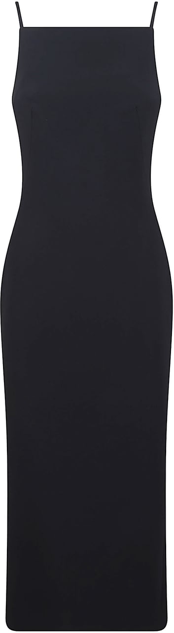 Givenchy Crêpe Cady Midi Dress Zwart