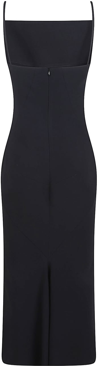Givenchy Crêpe Cady Midi Dress Zwart