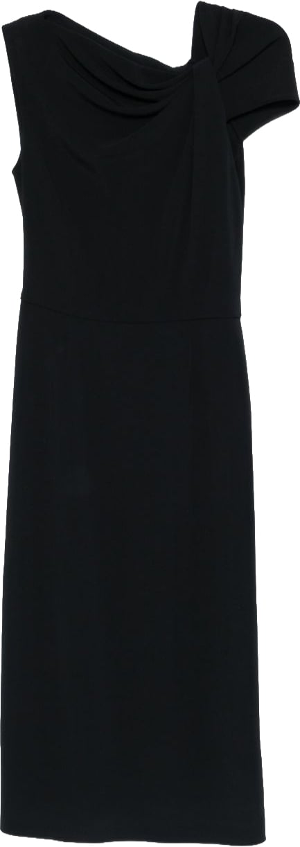 Givenchy Knee-Length Black Silk and Nylon Dress Zwart