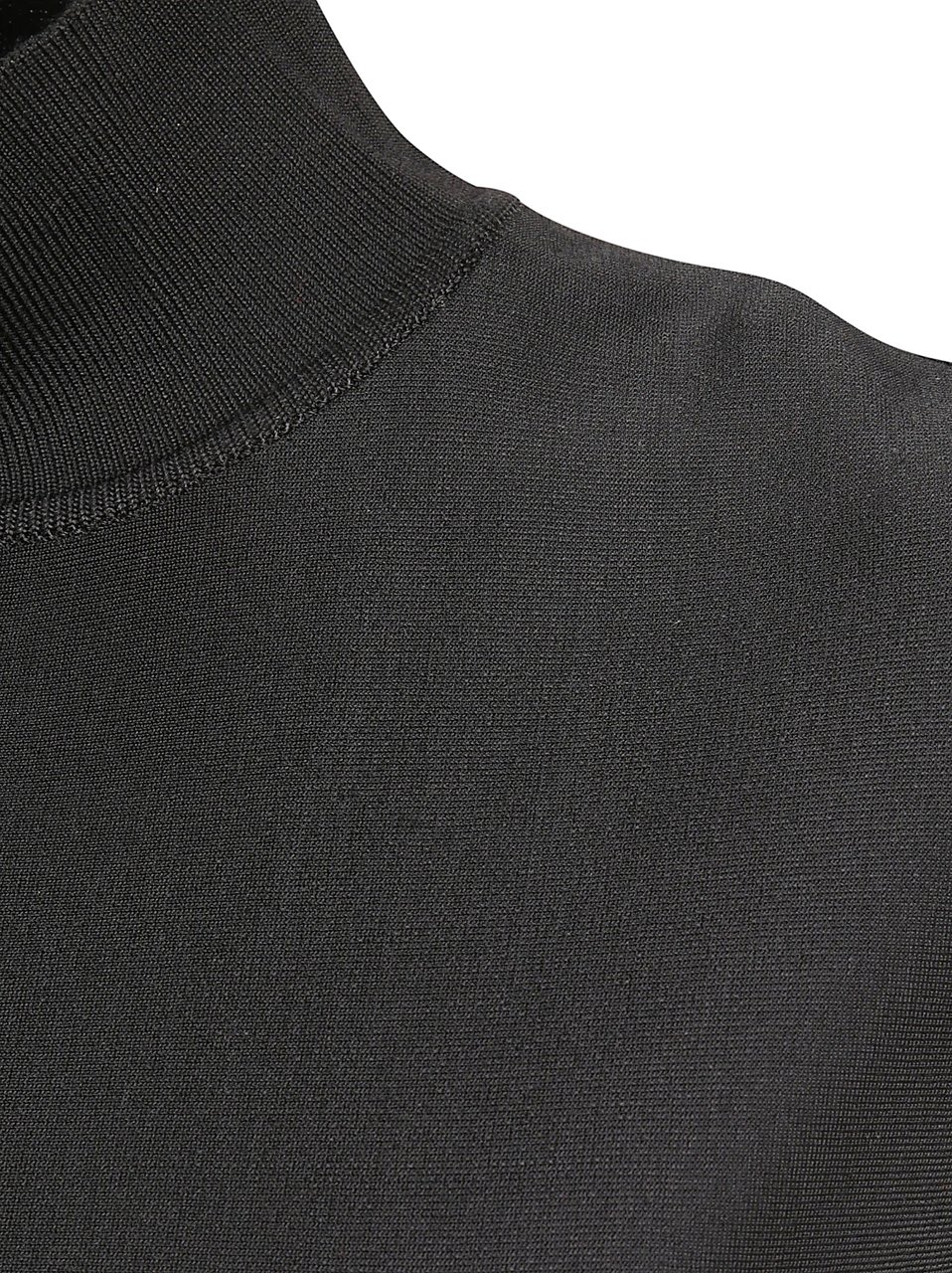 Givenchy Cap Sleeve Mini Dress With High Neck Zwart