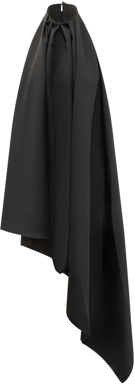 Givenchy Givenchy Top Asimmetrico Nero Zwart